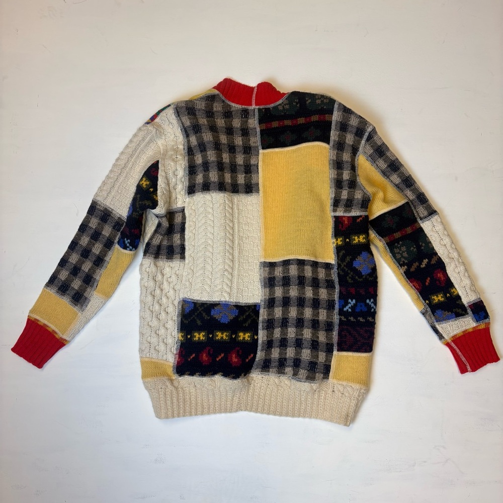 Re/Done Multicolor Patchwork Cardigan - image 7